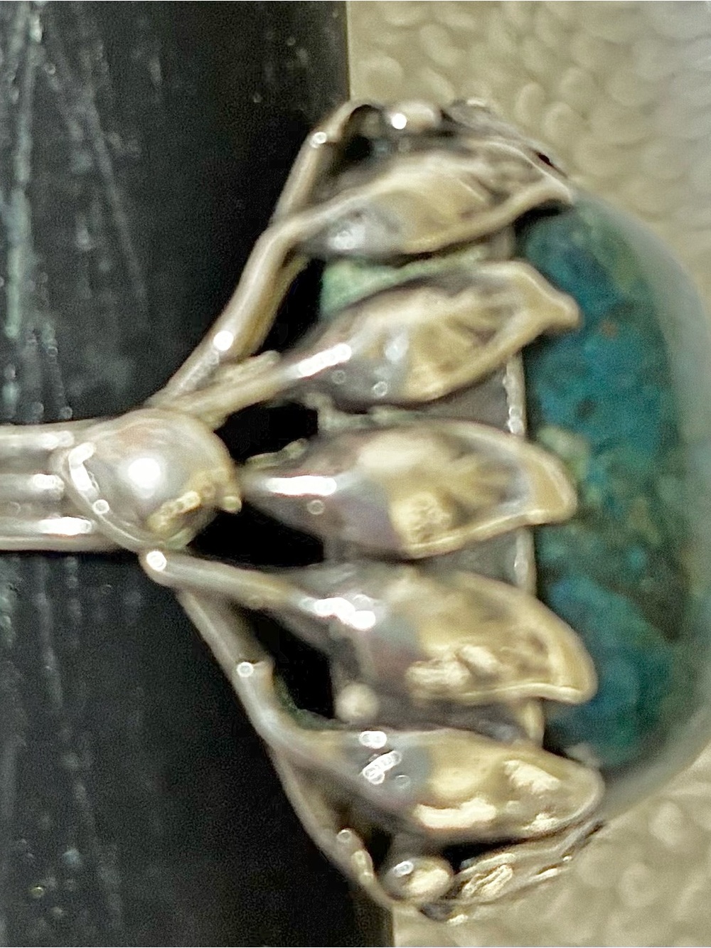 Sterling Silver Ring Blue Swiss Lapis size 5-1/2 - Picture 3 of 5